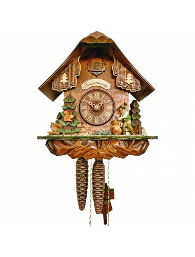 Cuckoo clock with Forest scene