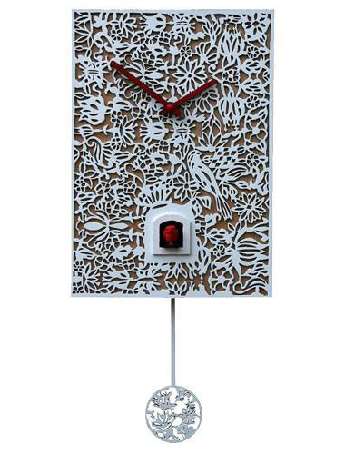 Quartz Elegance, white Cuckoo clock