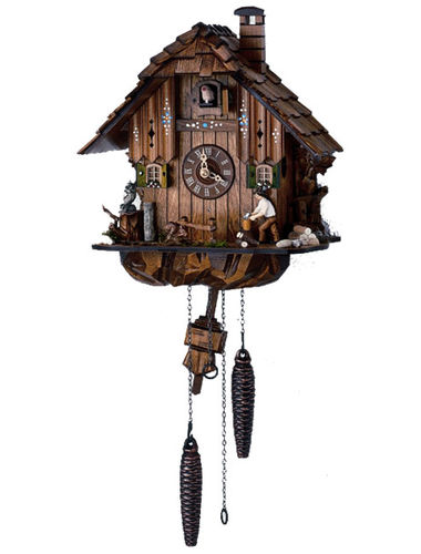 Quartz Cuckoo clock with Woodchopper