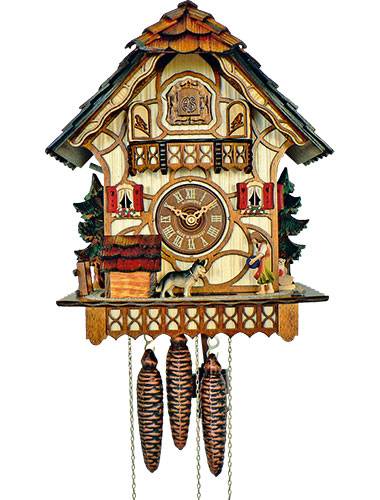Cuckoo clock with automatic night off