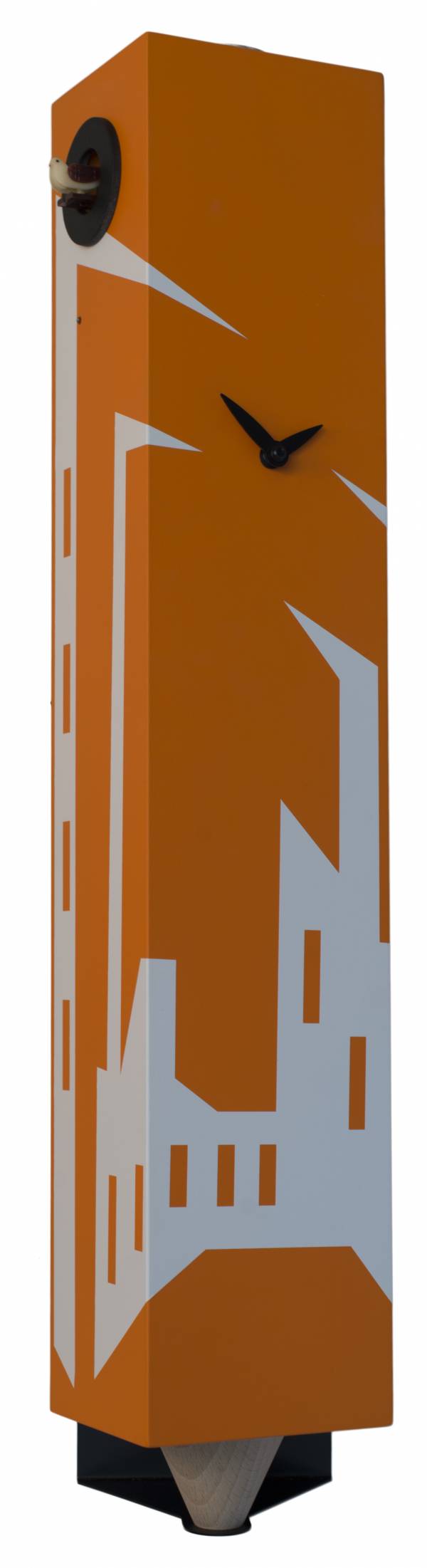 Cuckoo clock, orange Cucu Metropolis