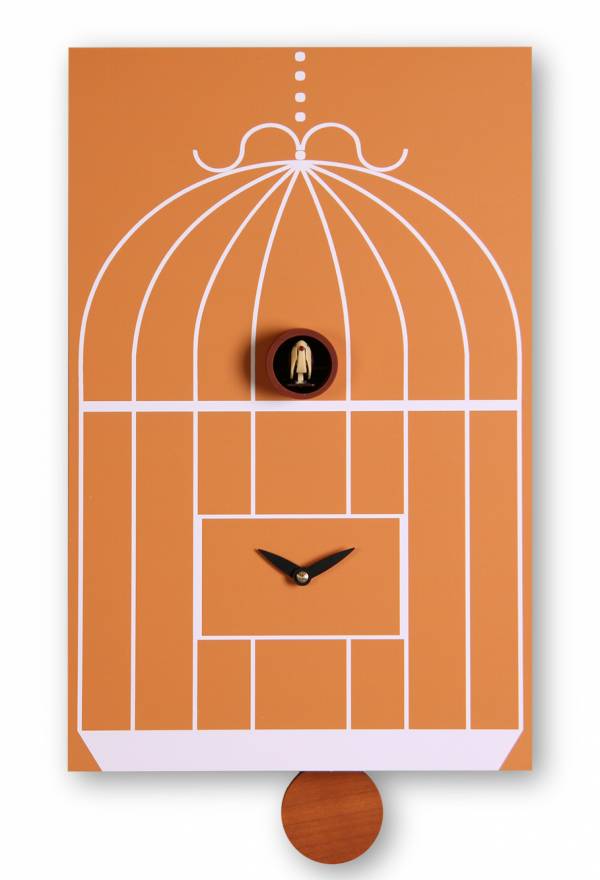 Cuckoo clock, brown Cucu Gabbia