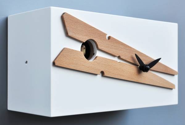 Cuckoo clock, white Cucu Molla