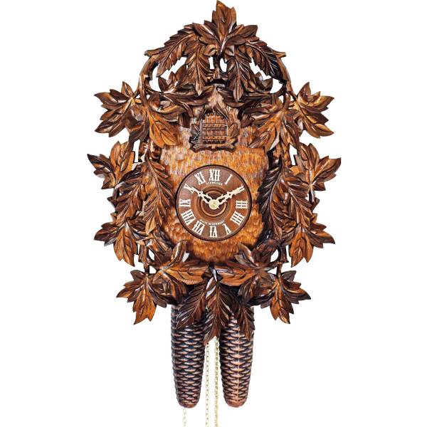 Hand painted heavily carved Cuckoo clock