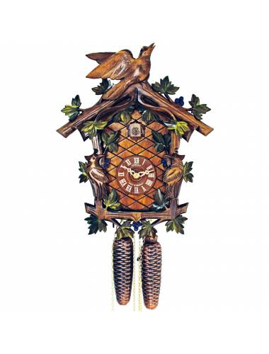 Hand painted Cuckoo clock with Woodpeckers