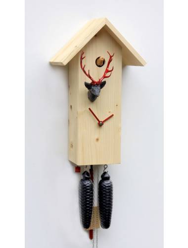 Simple line birdhouse style Cuckoo clock