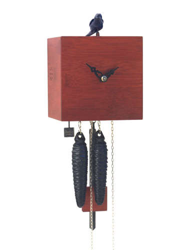 Free as a bird, red Cuckoo clock