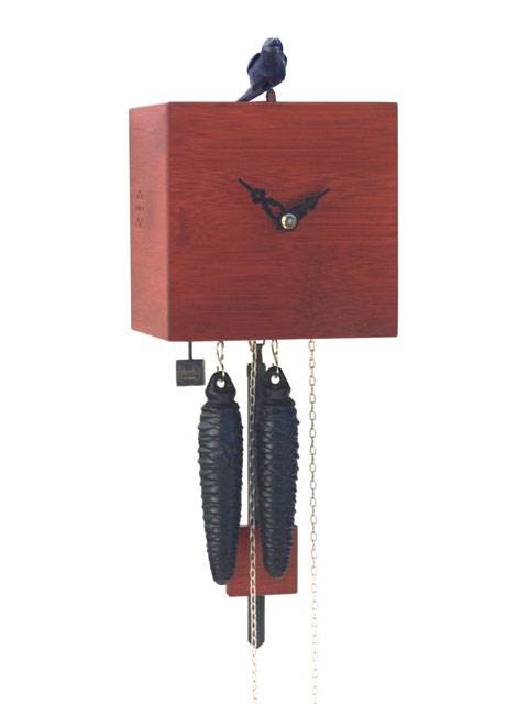 Free as a bird, red Cuckoo clock