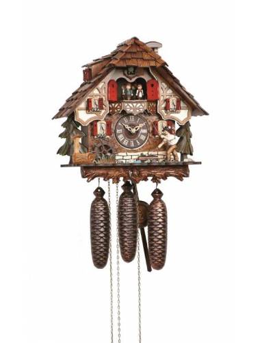 Cuckoo clock with Fisherman