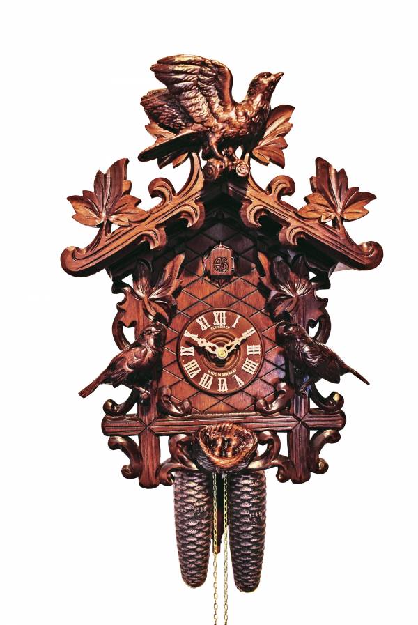 Eight day carved Cuckoo clock
