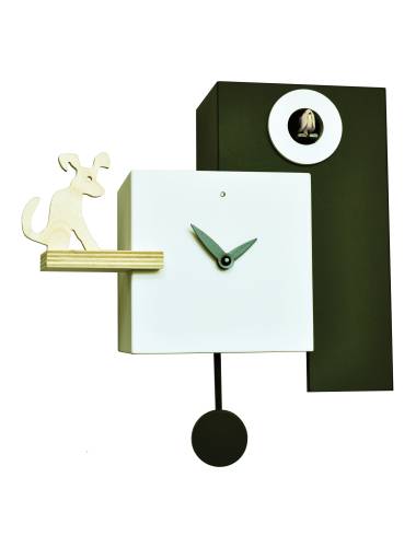 Black and white Cucu The Guardian, Cuckoo clock