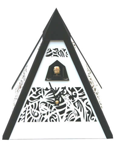 Pyramid Time, white Cuckoo clock