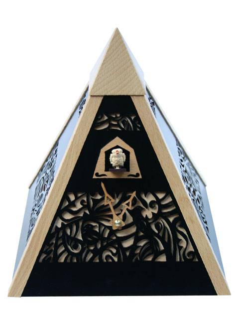 Pyramid Time, black Cuckoo clock