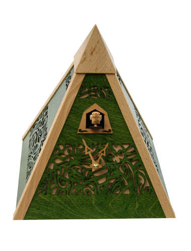 Pyramid Time, green Cuckoo clock