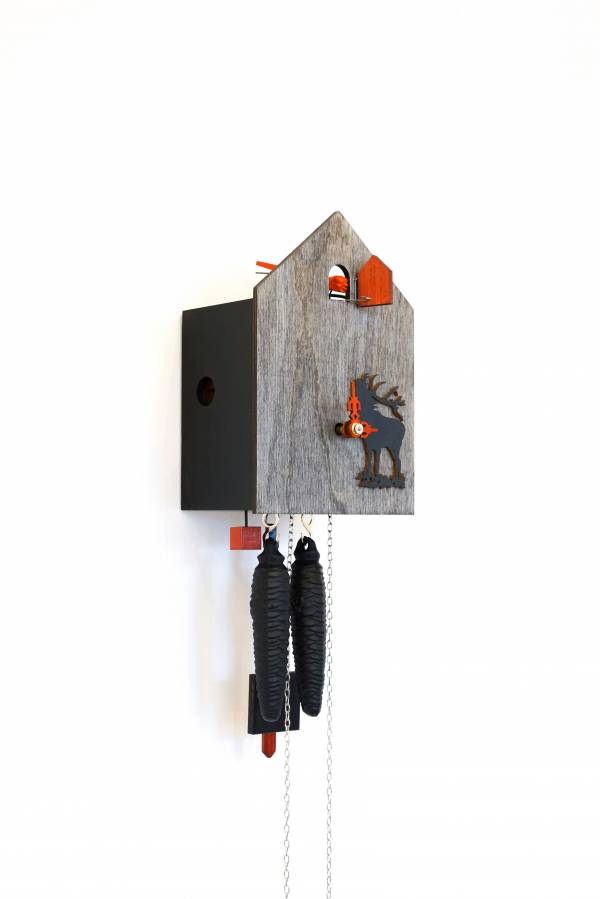 Modern day grey Cuckoo clock