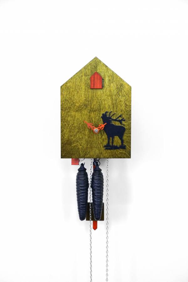 Modern day green Cuckoo clock
