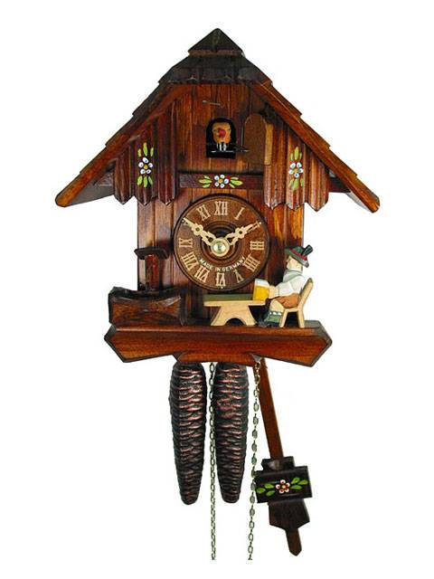 Bavarian style Cuckoo clock with Beer drinker
