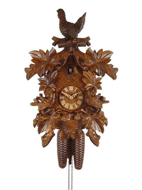 Cuckoo clocks with carved Grouse