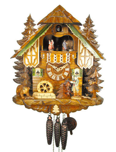 Forest scene Cuckoo clock