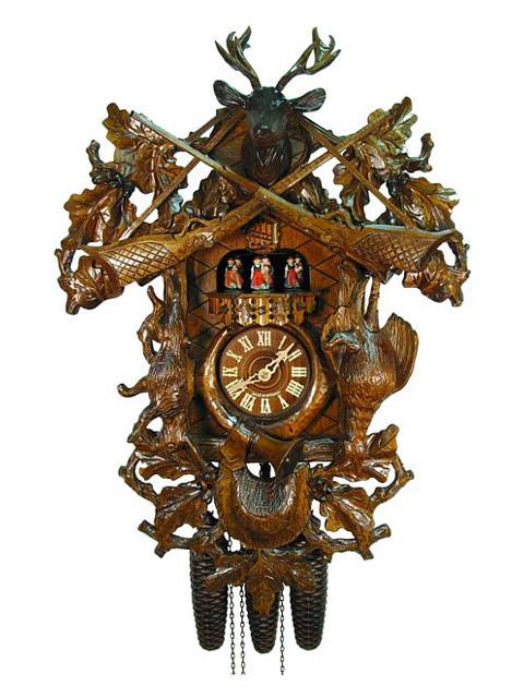 Exquisite Hunter style Cuckoo clock