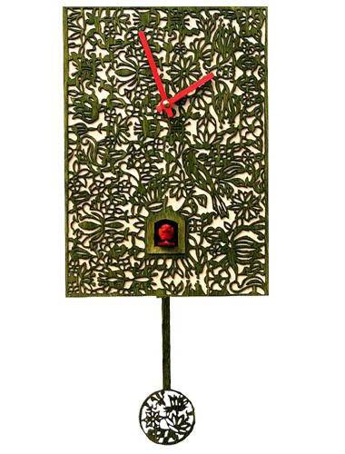Quartz Elegance, green Cuckoo clock