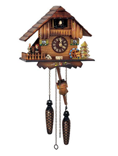 Quartz Cuckoo clock with Mill Wheel