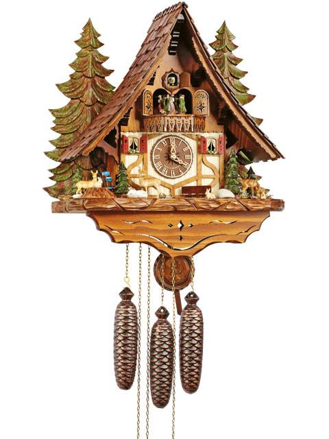 Cuckoo clock with Forest scene
