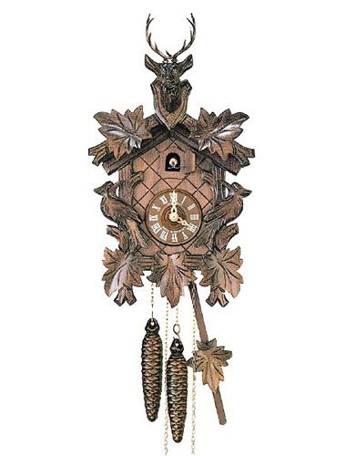 Cuckoo clock with woodpecker