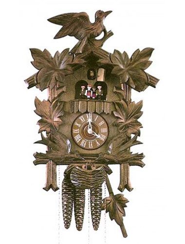 8 day Cuckoo clock with nesting birds