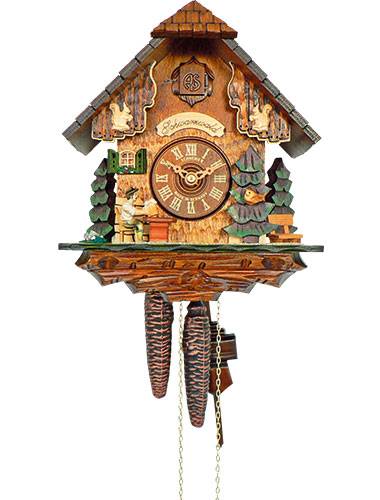 Cuckoo clock with beer drinker