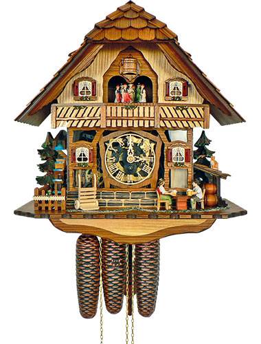 Cuckoo clock with perspex fascia