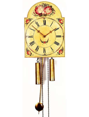 Hand painted shield style Cuckoo clock