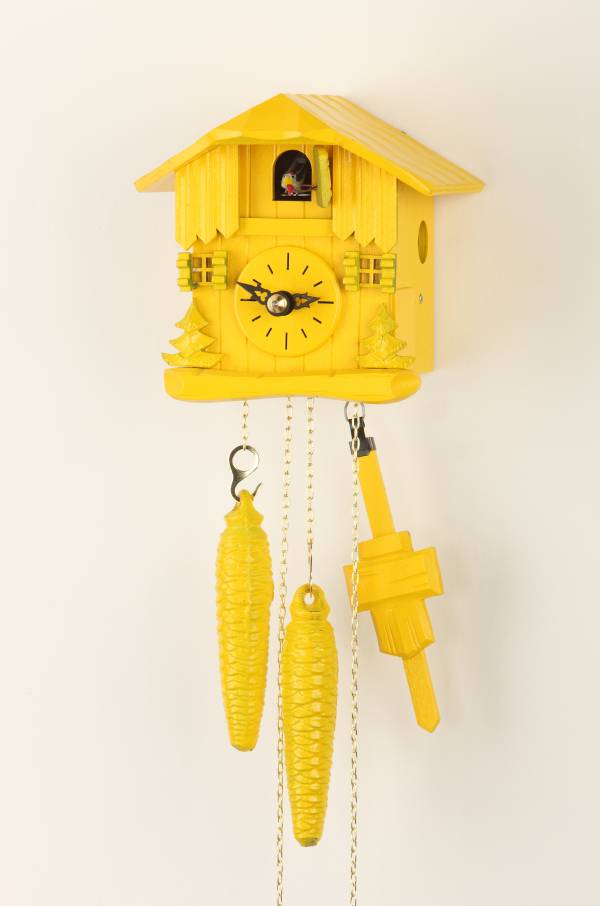 Yellow Chalet Cuckoo clock