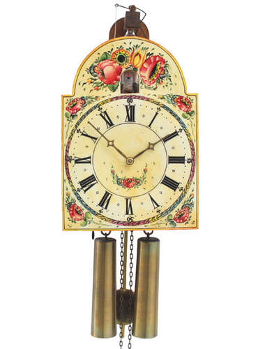 Shield style Cuckoo clock with visible bellows