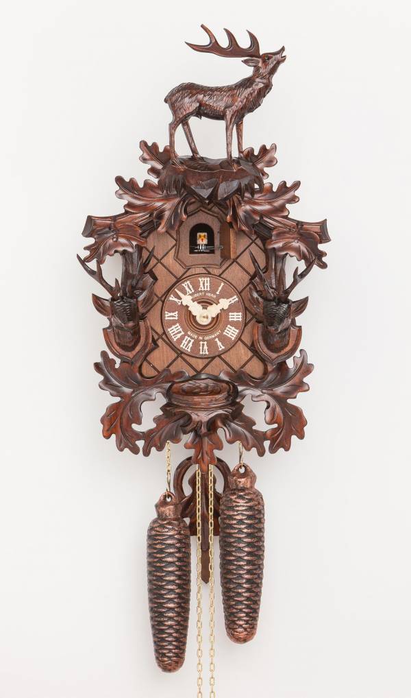 Carved Stag Cuckoo clock