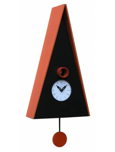 Simple design, red Cuckoo clock