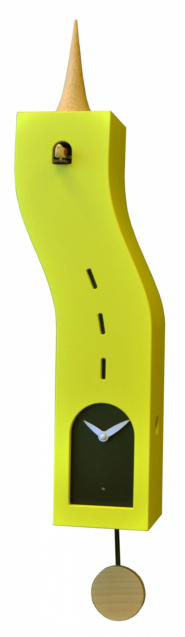Cuckoo clock, yellow, Cucu Stortolo
