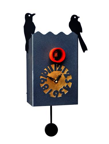 Cuckoo clock, black Cucu Duetto